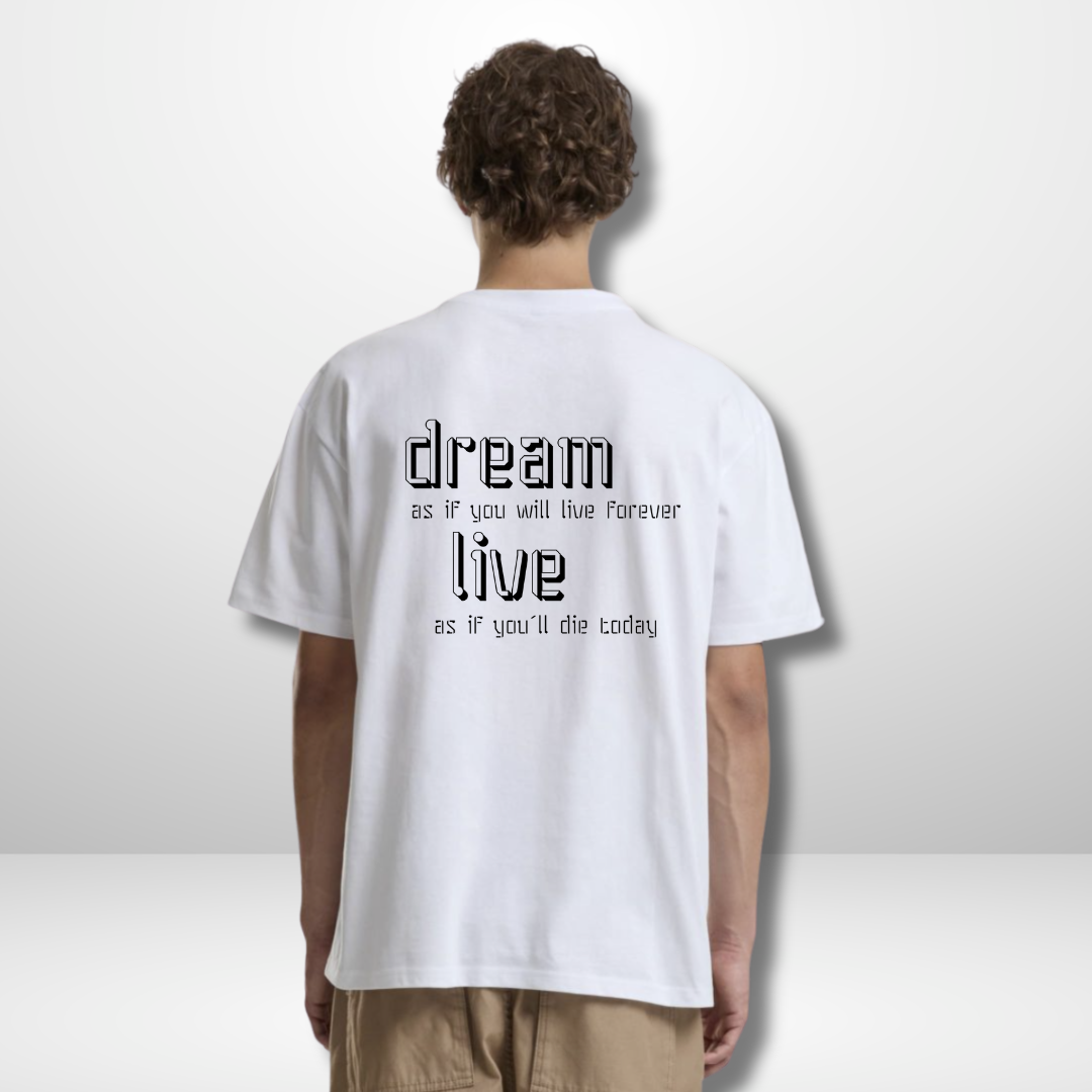 𝕋𝕚𝕞𝕠 𝔾𝕒𝕞𝕤 "dream/live" Oversized Shirt in 2 Farben