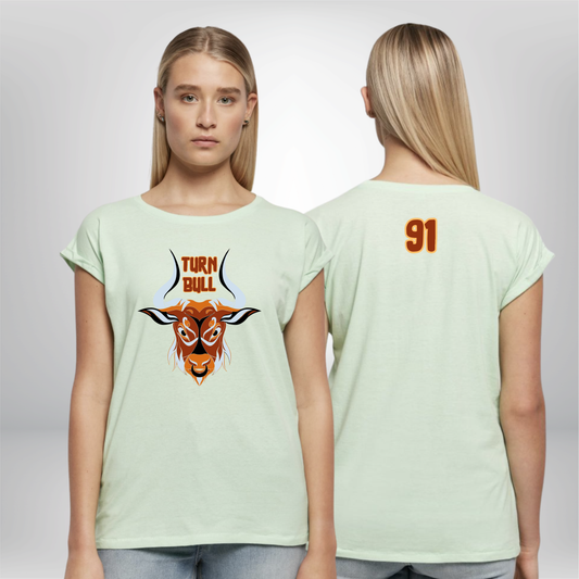 Travis Turnbull "Bull 91" Extented Shoulder Ladies T-Shirt
