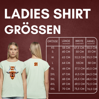 Travis Turnbull "Bull 91" Extented Shoulder Ladies T-Shirt