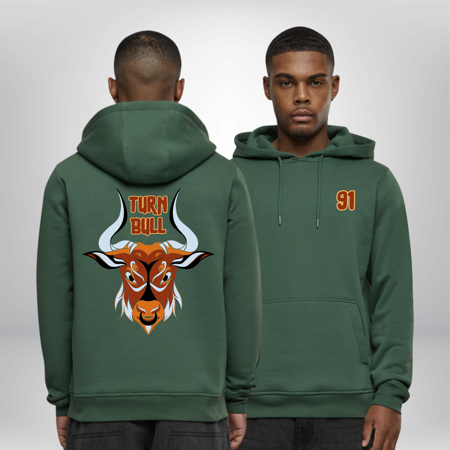 Travis Turnbull "Bull 91" Heavy Hoodie in 2 Farben