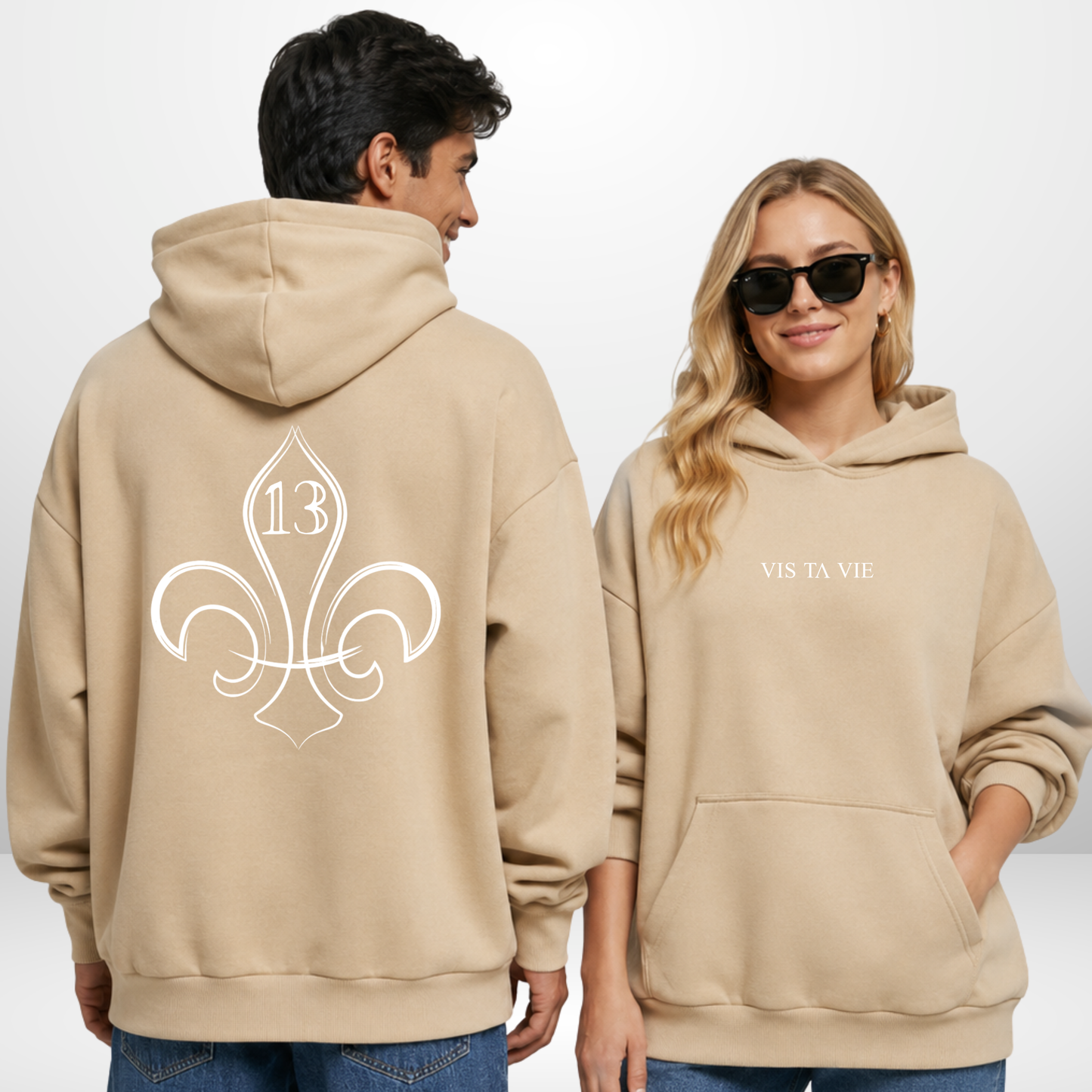 "VIS TA VIE" Lucas Dumont X The Squad Ultra Heavy Oversized Hoodie