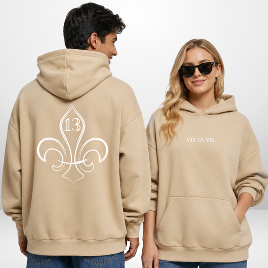 "VIS TA VIE" Lucas Dumont X The Squad Ultra Heavy Oversized Hoodie