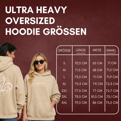 "VIS TA VIE" Lucas Dumont X The Squad Ultra Heavy Oversized Hoodie