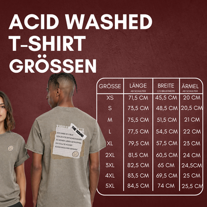 "SCHIRI WERDEN" The Squad Hockey Acid Washed T-Shirt