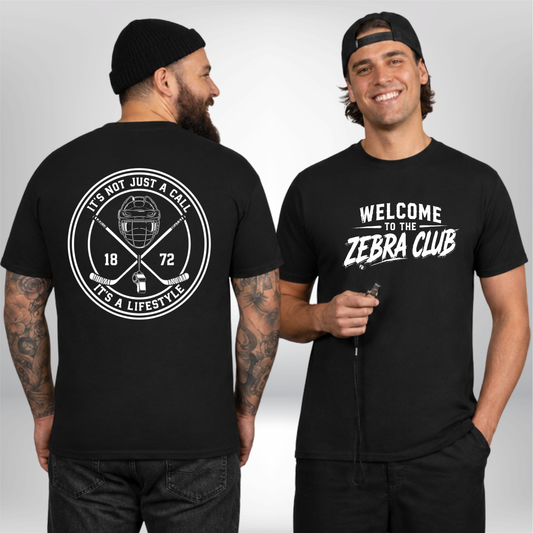 "WELCOME TO THE ZEBRA CLUB" United Hobby League X The Squad Hockey T-Shirt