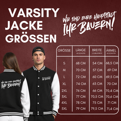 "WIR SIND EURE HAUPTSTADT" Broken Sticks X The Squad Varsity / College Jacke
