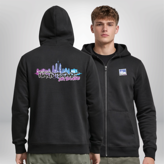"WIR SIND EURE HAUPTSTADT, IHR BAUERN!" Broken Sticks x The Squad  Heavy Zip Hoody