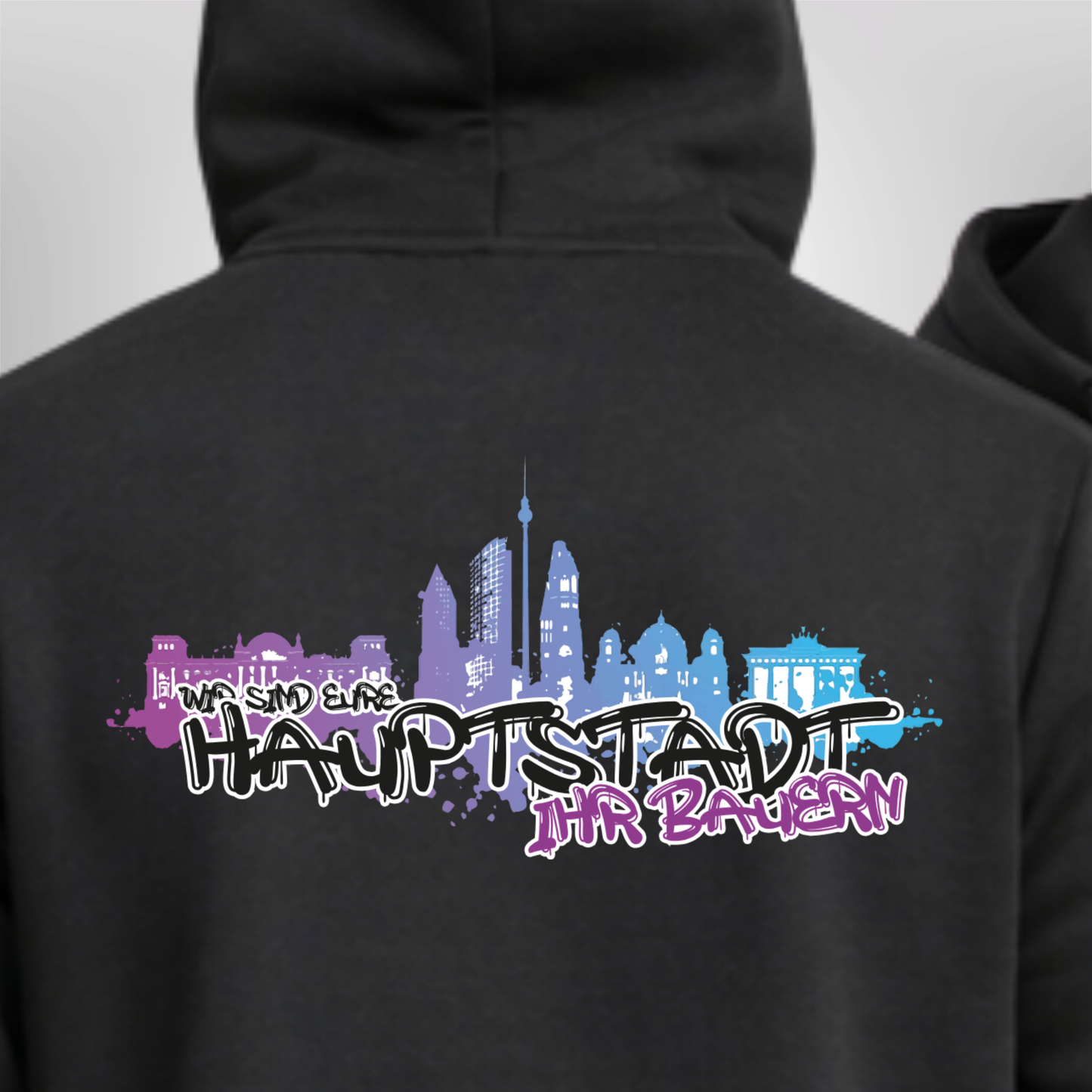 "WIR SIND EURE HAUPTSTADT, IHR BAUERN!" Broken Sticks x The Squad Heavy Zip Hoody