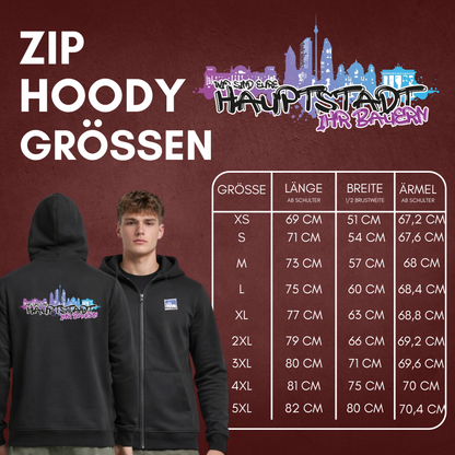 "WIR SIND EURE HAUPTSTADT, IHR BAUERN!" Broken Sticks x The Squad Heavy Zip Hoody