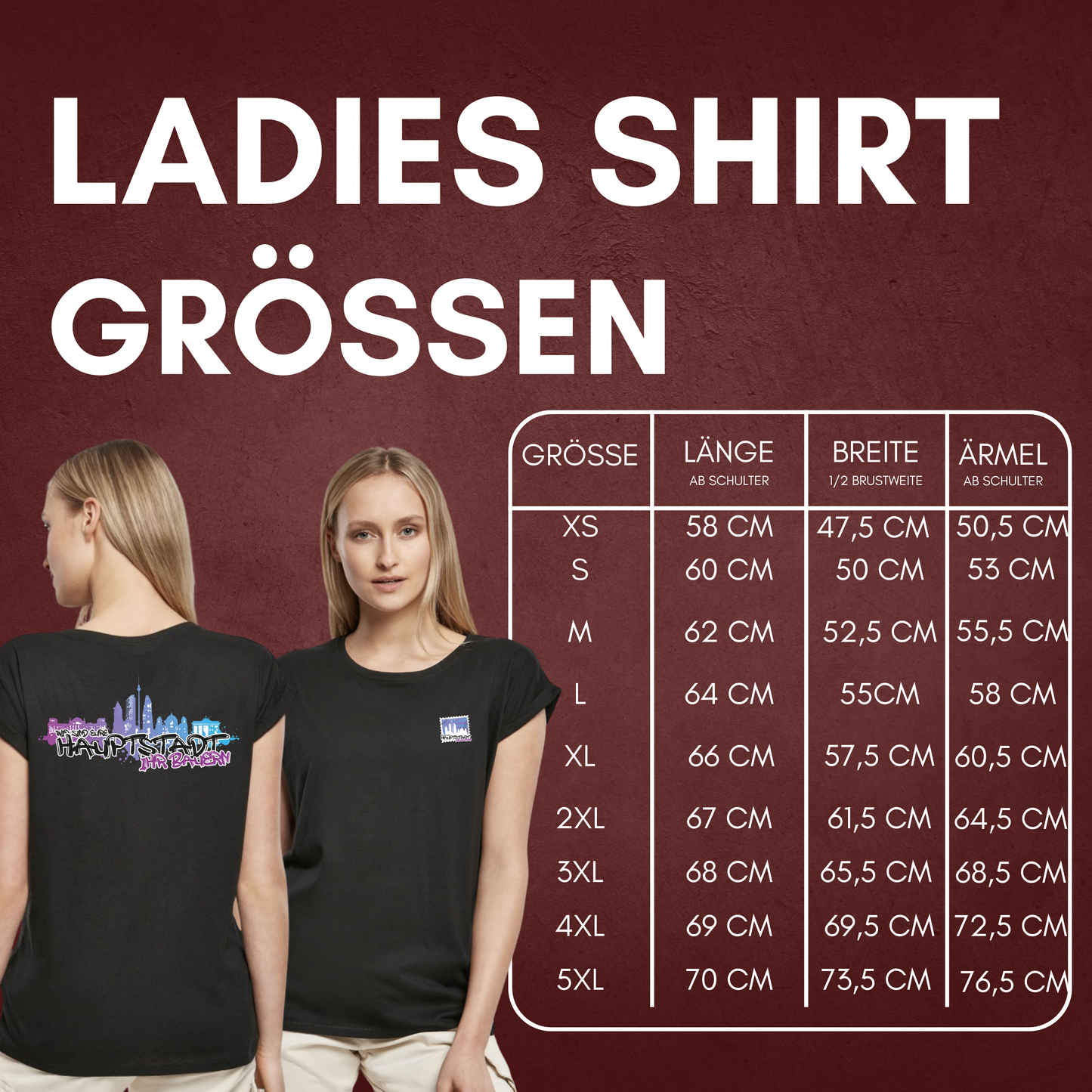 "WIR SIND EURE HAUPTSTADT, IHR BAUERN!" Broken Sticks x The Squad Ladies Shirt