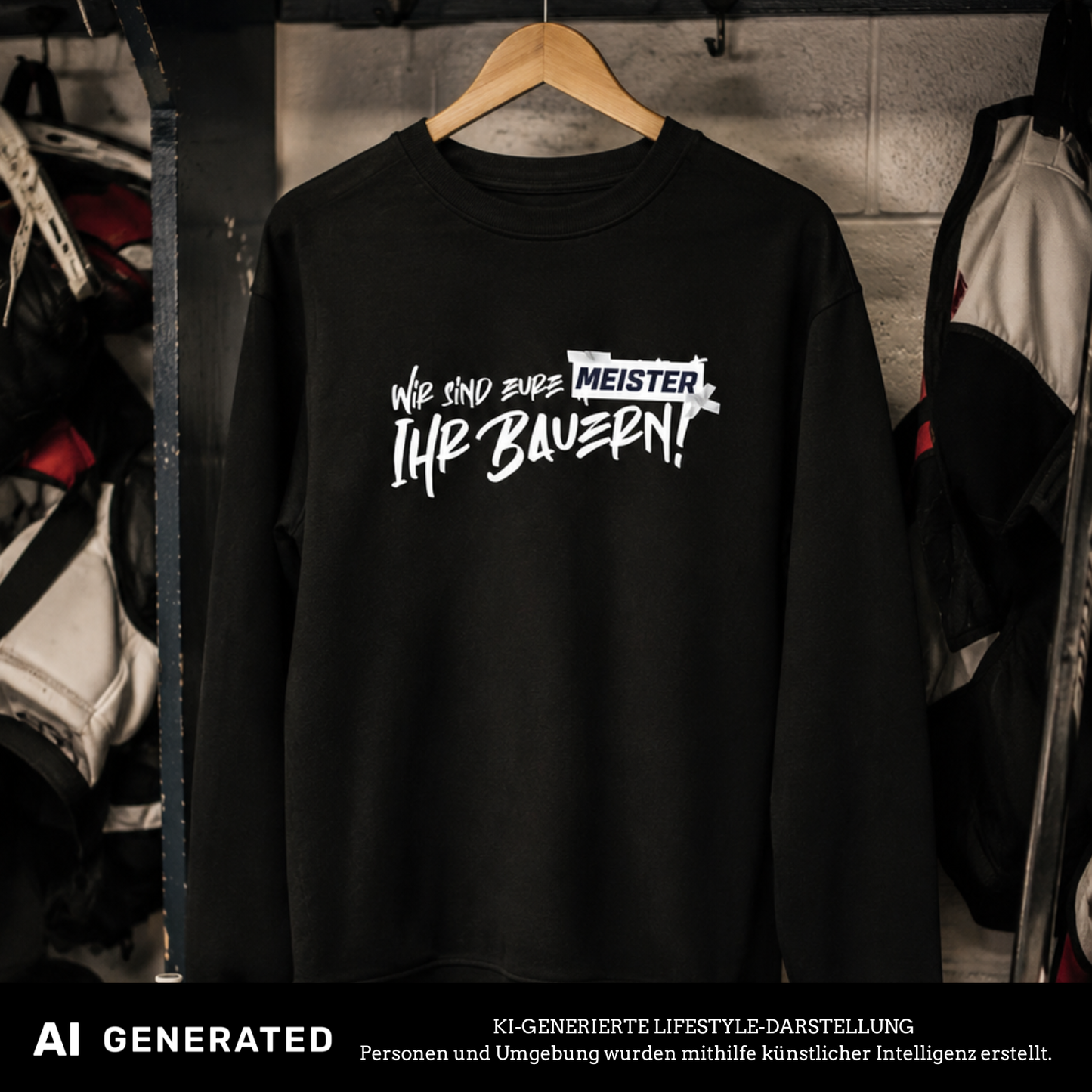 Wir sind euer Meister Crewneck