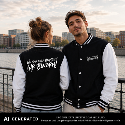 Wir sind eure Hauptstadt College Jacke