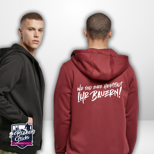 "Wir sind eure Hauptstadt" Zip Hoodie in 2 Farben