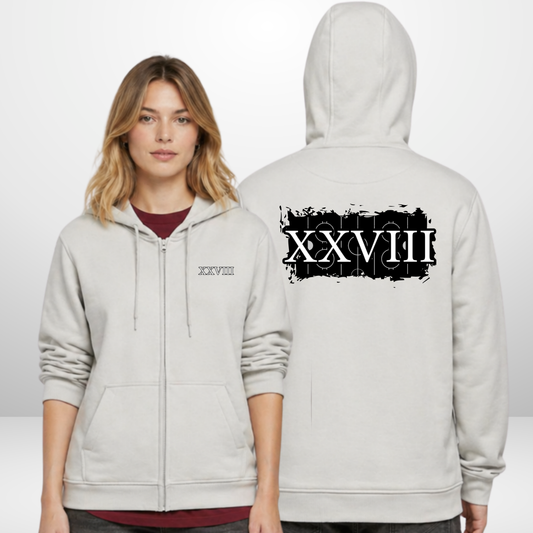 "XXVIII" Markus Lillich X The Squad Heavy Zip Hoody