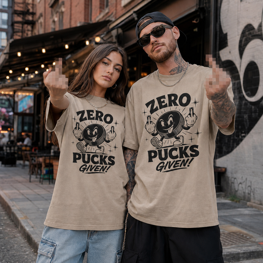 Zero Pucks Given Oversized Shirt