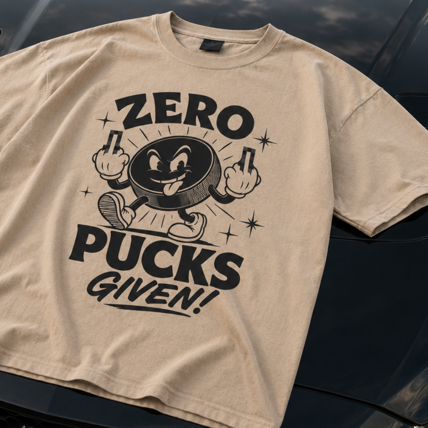 Zero Pucks Given Oversized Shirt