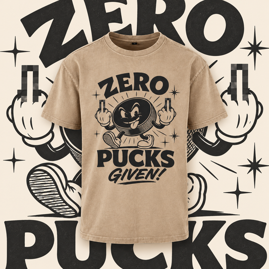 Zero Pucks Given Oversized Shirt