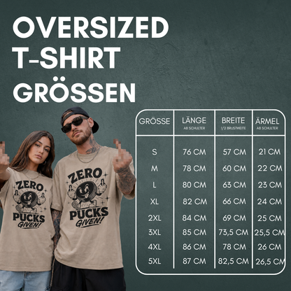 Zero Pucks Given Oversized Shirt