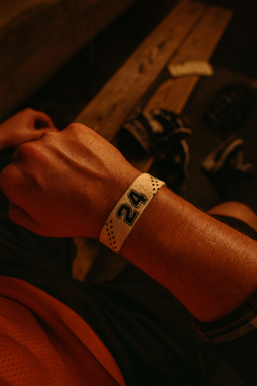 #24 Eishockey Armband Alex Blank #24 - GAMECODE Lace Armband