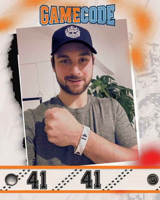 #41 Eishockey Armband Kevin Reich #41 - GAMECODE Lace Armband