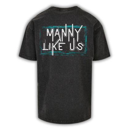 Manuel Wiederer * Manny Like Us *  "MLU Desing" Acid Washed Heavy Oversize T-Shirt