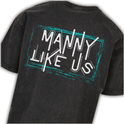 Manuel Wiederer * Manny Like Us *  "MLU Desing" Acid Washed Heavy Oversize T-Shirt