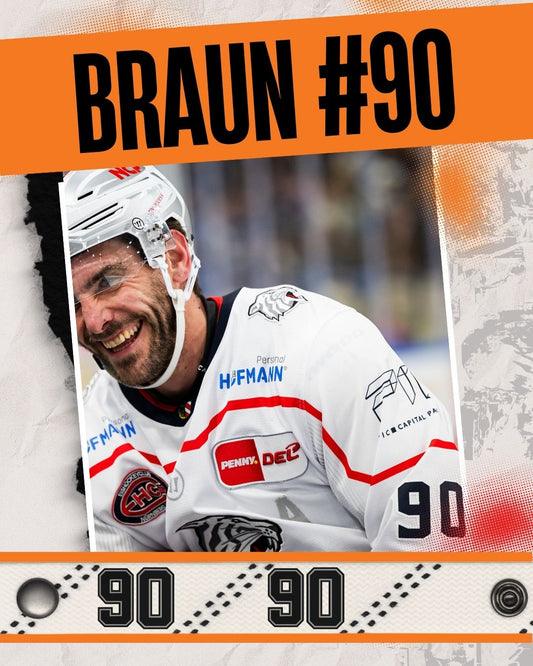 #90 Eishockey Armband Constantin Braun #90 - GAMECODE Lace Armband
