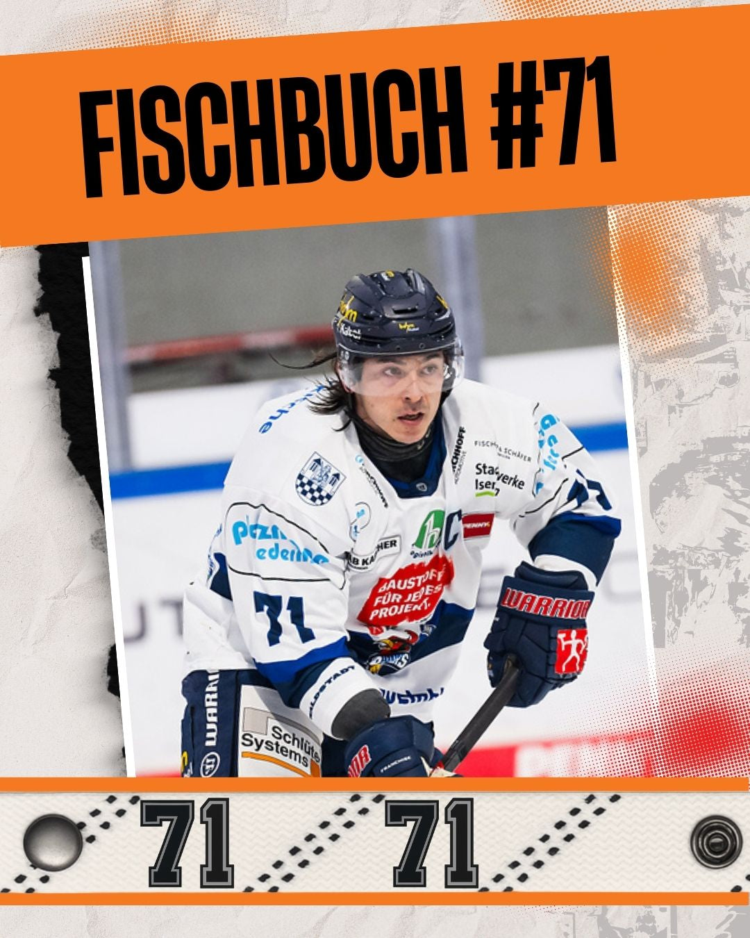 #71 Eishockey Armband Daniel Fischbuch #71- GAMECODE Lace Armband