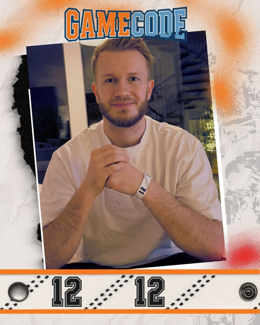 #12 Eishockey Armband Eric Mik #12 - GAMECODE Lace Armband