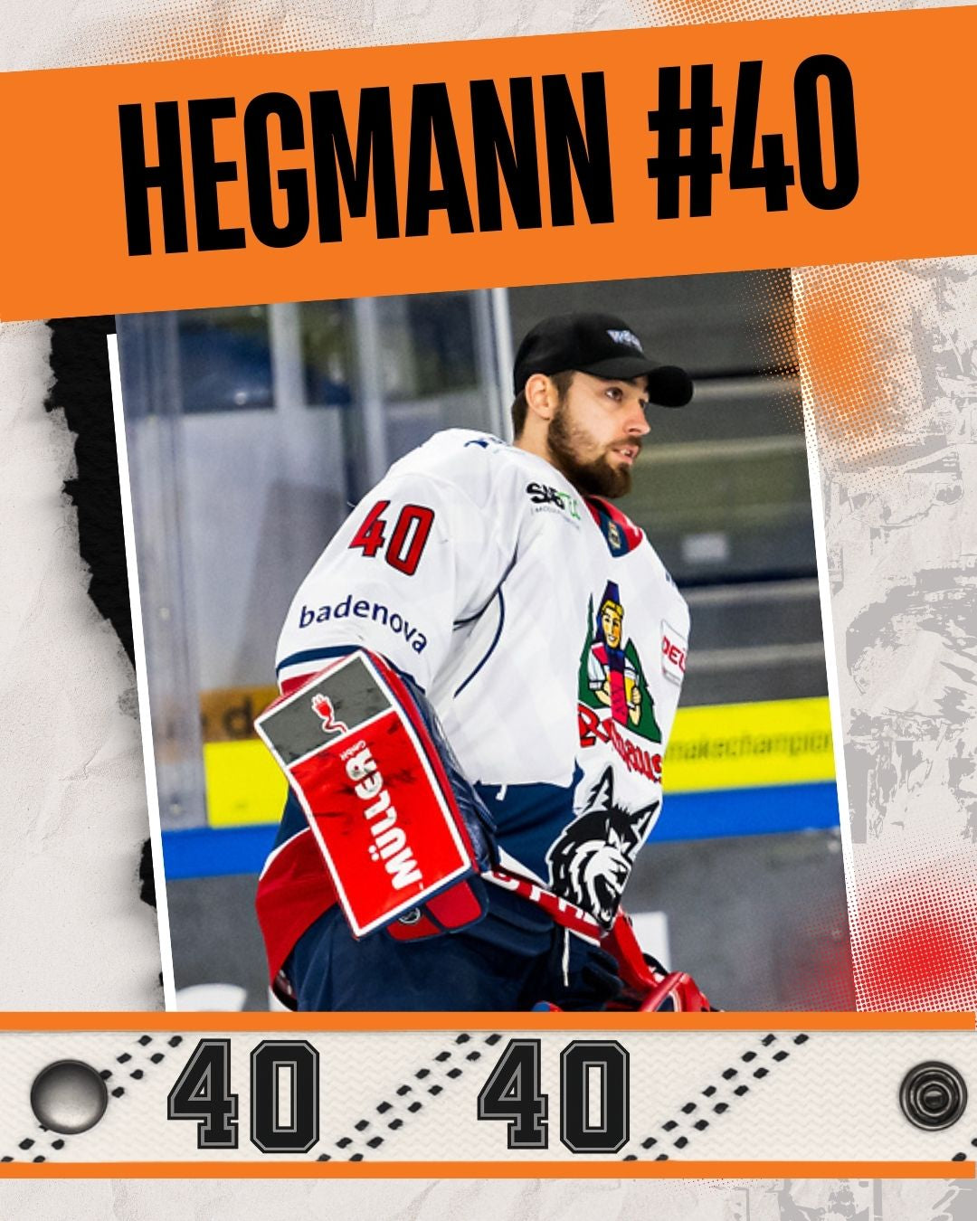 #40 Eishockey Armband Fabian Hegmann #40 - GAMECODE Lace Armband