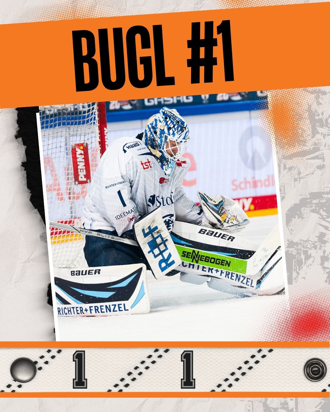 #1 Eishockey Armband Florian Bugl #1 - GAMECODE Lace Armband