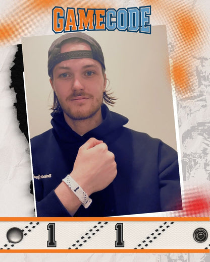 #1 Eishockey Armband Jonas Stettmer #1 - GAMECODE Lace Armband