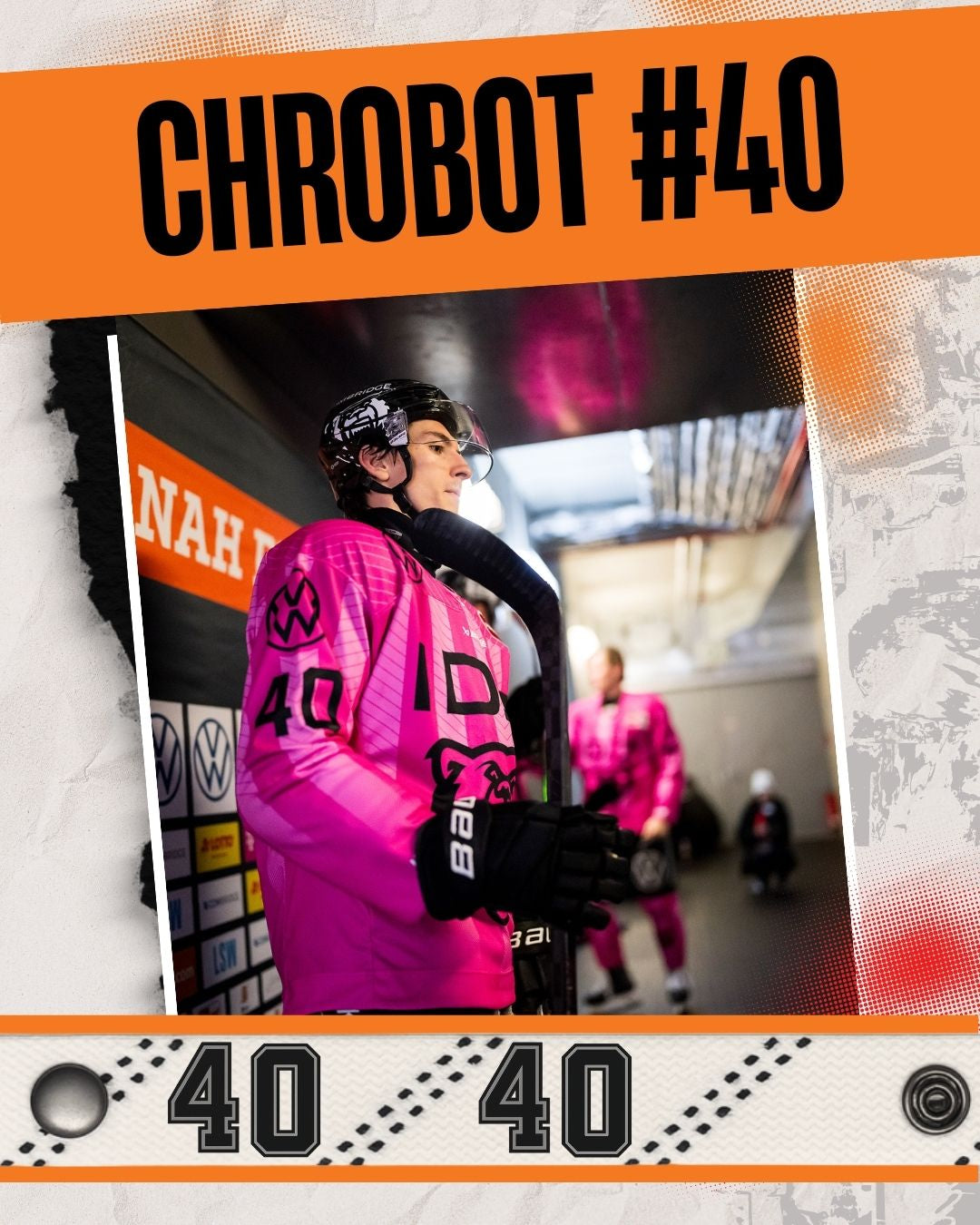 #40 Eishockey Armband Julian Chrobot #40 - GAMECODE Lace Armband