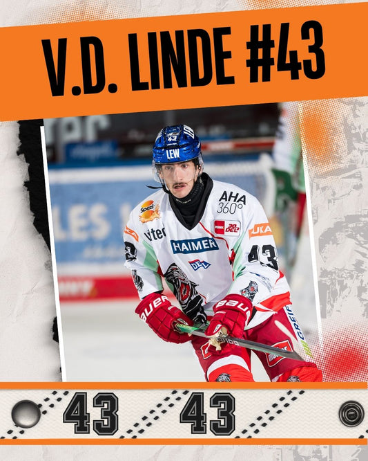 #43 Eishockey Armband Leon van der Linde #43 - GAMECODE Lace Armband