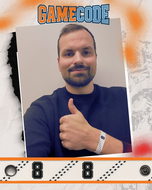 #8 Eishockey Armband Marco Nowak #8 - GAMECODE Lace Armband
