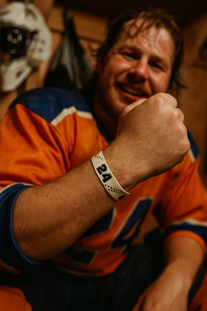 #24 Eishockey Armband Marcus Weber #24 - GAMECODE Lace Armband